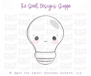 Cookie Cutters - Kawaii Idea V2- Cookie Cutter - The Sweet Designs Shoppe - TSDS - - ALL,back to school,bulb,Cookie Cutter,Grad,graduations,kawaii,light,lightbulb,Promocode,School,School / Graduation,school supplies,STL,v2