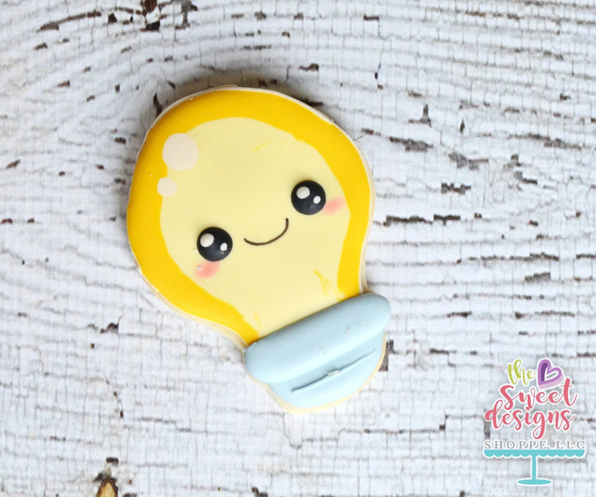 Cookie Cutters - Kawaii Idea V2- Cookie Cutter - The Sweet Designs Shoppe - TSDS - - ALL,back to school,bulb,Cookie Cutter,Grad,graduations,kawaii,light,lightbulb,Promocode,School,School / Graduation,school supplies,STL,v2