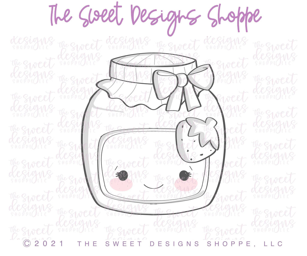 Cookie Cutters - Kawaii Jelly Jar V2 - Cookie Cutter - The Sweet Designs Shoppe - - ALL, Cookie Cutter, Cute couple, Cute Couples, Food, Food & Beverages, Food and Beverage, Promocode, Valentines