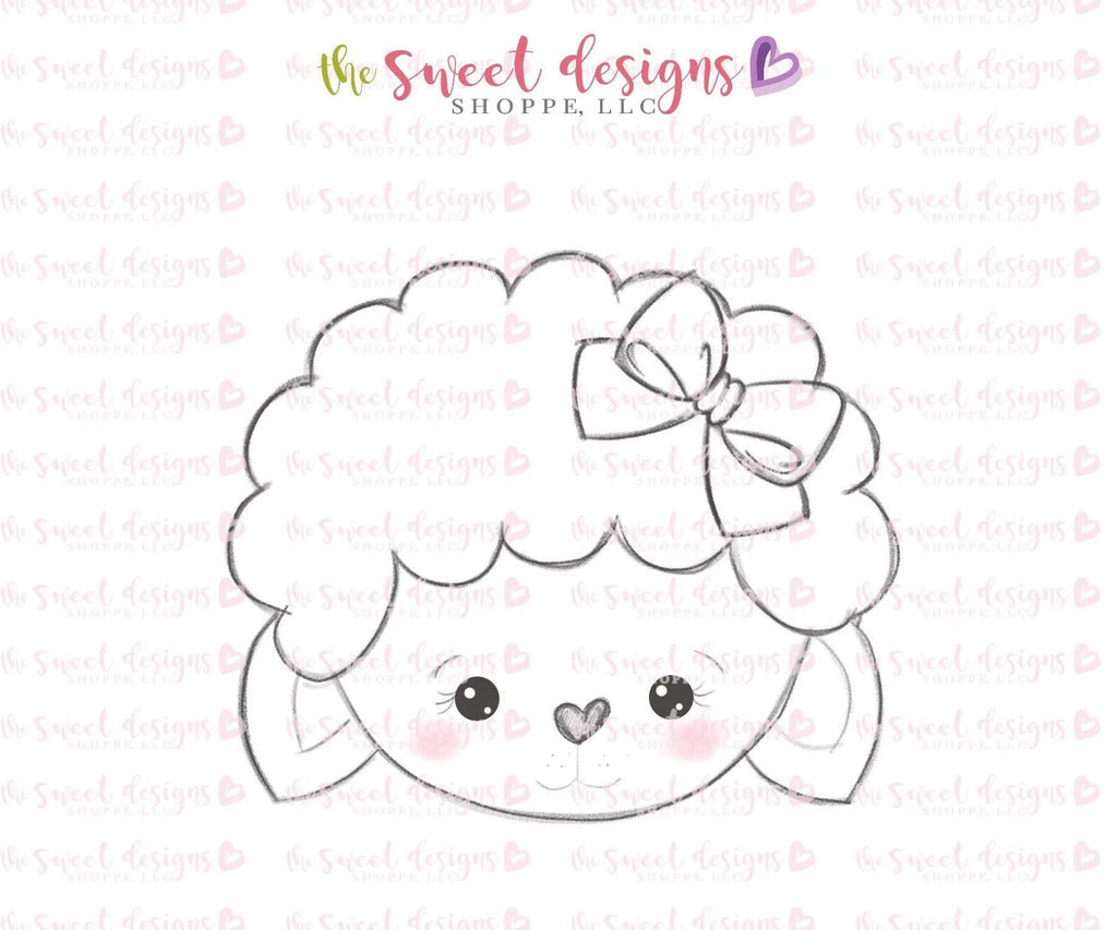 Cookie Cutters - Kawaii Lamb Face - Cookie Cutter - The Sweet Designs Shoppe - TSDS - - ALL,Animal,Animals,Cookie Cutter,Easter,Easter / Spring,Promocode,Spring