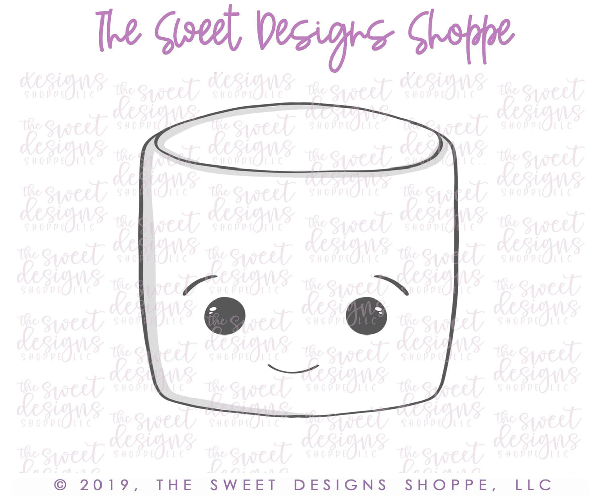 Cookie Cutters - Kawaii Marshmallow - Cookie Cutter - The Sweet Designs Shoppe - TSDS - - ALL,Candy,Cookie Cutter,Food,Food & Beverages,Promocode,Sweet,Valentines