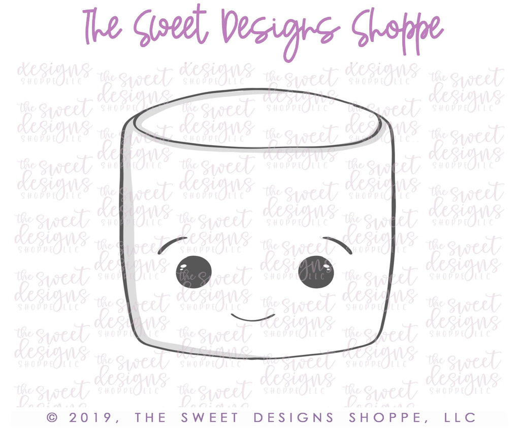 Cookie Cutters - Kawaii Marshmallow - Cookie Cutter - The Sweet Designs Shoppe - TSDS - - ALL,Candy,Cookie Cutter,Food,Food & Beverages,Promocode,Sweet,Valentines