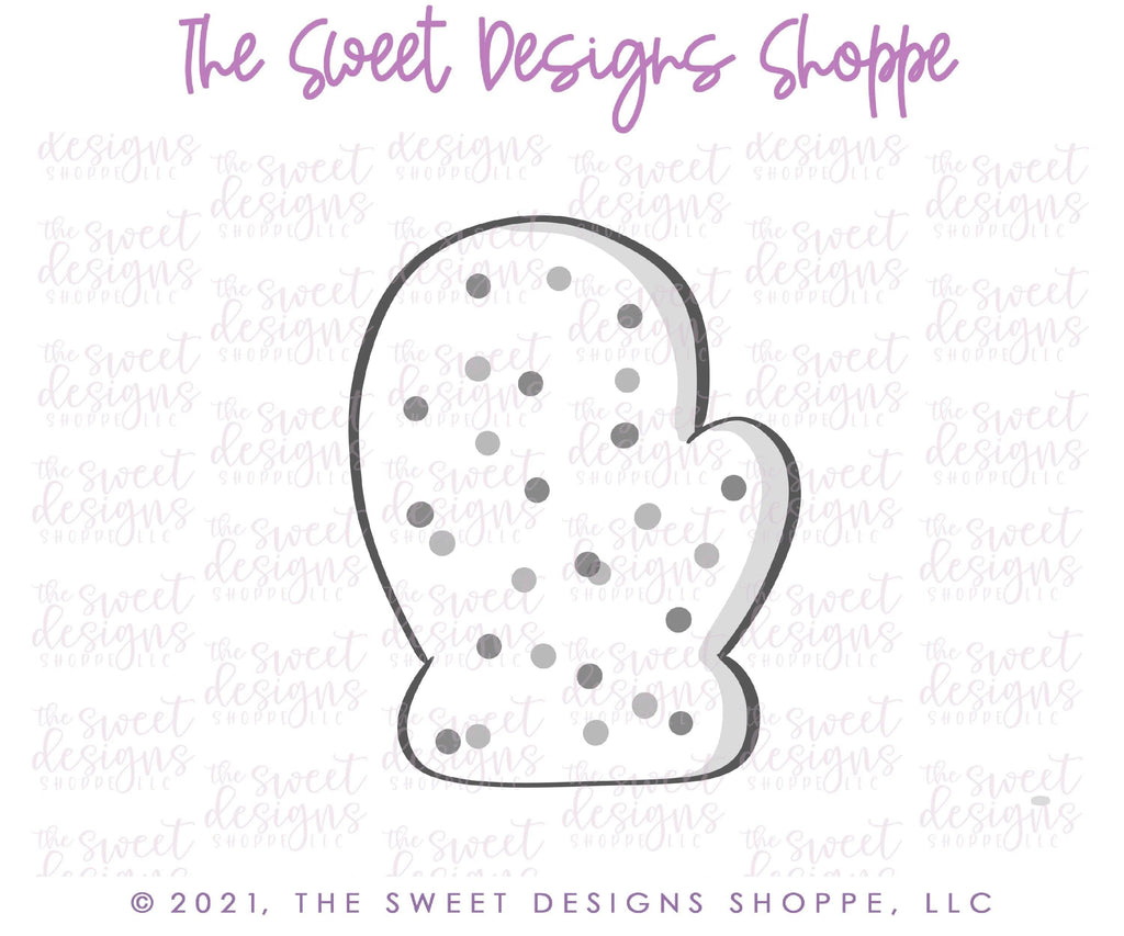 Cookie Cutters - Kawaii Mitten - Cookie Cutter - The Sweet Designs Shoppe - TSDS - - Accesories,ALL,Baking,Christmas,Christmas / Winter,Clothing / Accessories,Cookie Cutter,Fall,Fall / Thanksgiving,Frosted Cracker,Promocode,Winter