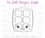 Cookie Cutters - Kawaii S'mores Chocolate v2- Cookie Cutter - The Sweet Designs Shoppe - TSDS - - ALL,Camping,Candy,Cookie Cutter,Food,Food & Beverages,Promocode,Sweet,v2,Valentines