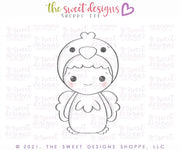 Cookie Cutters - Kid with Chick Costume - Cookie Cutter - The Sweet Designs Shoppe - TSDS - - ALL,Animal,Animals,Animals and Insects,Cookie Cutter,Easter,Easter / Spring,Fall Halloween,halloween,Halloween / Fall / Thanksgiving,insect,Insects,Kids / Fantasy,Nature,Promocode,Spring,STL,valentine,valentines