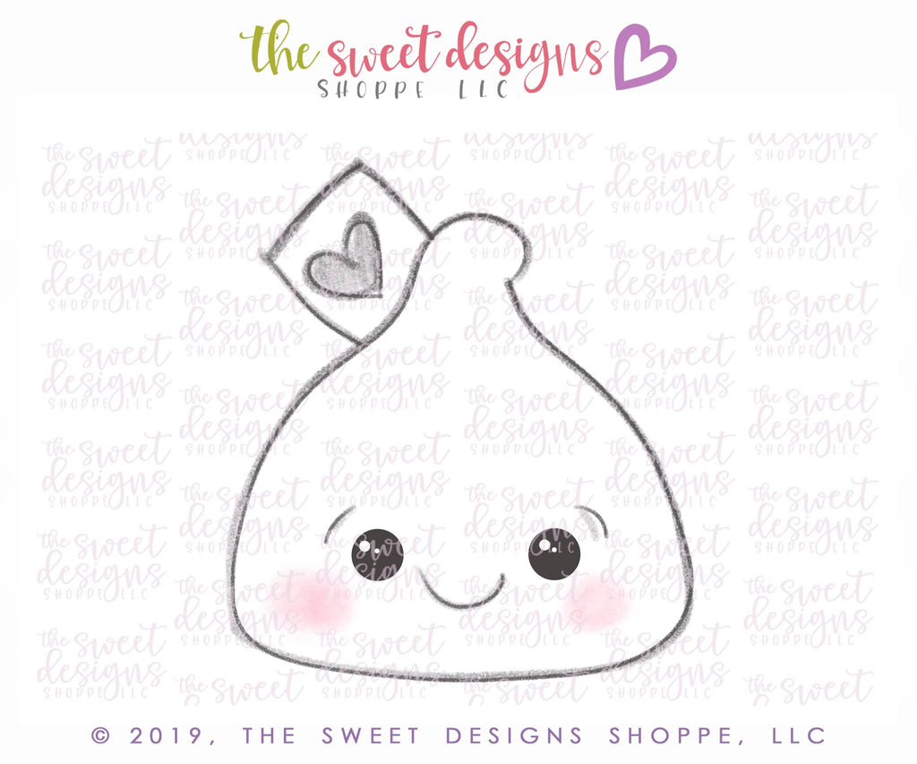 Cookie Cutters - Kiss Chocolate - Cookie Cutter - The Sweet Designs Shoppe - TSDS - - ALL,Candy,chocolate,Cookie Cutter,Food,Food & Beverages,mini kiss,Promocode,Sweet,Valentines