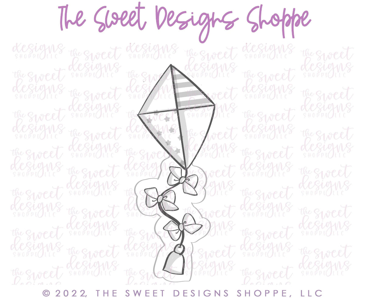Cookie Cutters - Kite - Cookie Cutter - The Sweet Designs Shoppe - TSDS - - ALL,Baby / Kids,Birthday,Cookie Cutter,kids,Kids / Fantasy,Promocode,STL,Summer