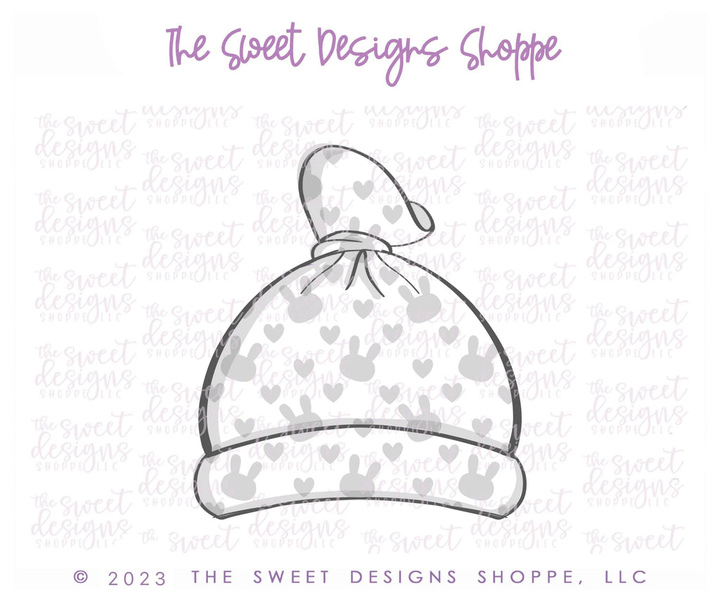 Cookie Cutters - Knotted Hat - Cookie Cutter - The Sweet Designs Shoppe - - Accessories, ALL, Baby, Baby / Kids, Baby Boy, baby girl, babyclothes, babyshower, Clothing / Accessories, Cookie Cutter, Onesie, Promocode