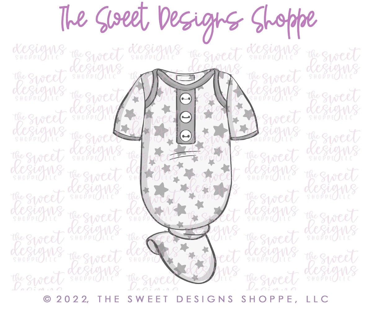 Cookie Cutters - Knotted Onesie - Cookie Cutter - The Sweet Designs Shoppe - TSDS - - ALL,Baby,Baby Boy,baby girl,babyshower,Cookie Cutter,Lady Milk Stache,Lady MilkStache,LadyMilkStache,Onesie,Promocode,STL