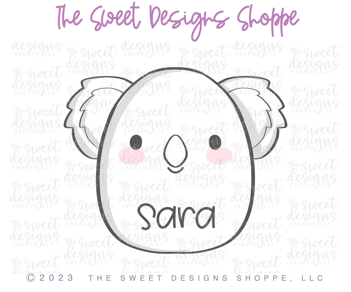 Cookie Cutters - Koala Plush - Cookie Cutter - The Sweet Designs Shoppe - TSDS - - ALL,Animal,Animals,Baby / Kids,baby toys,back to school,Cookie Cutter,kid,kids,Kids / Fantasy,Plush,Promocode,School,School / Graduation,school supplies,STL,toy,toys,valentine,valentines