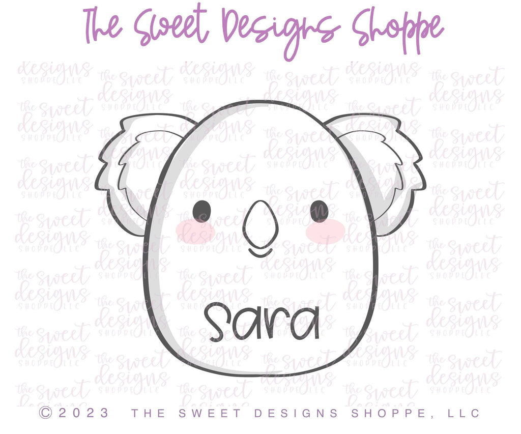 Cookie Cutters - Koala Plush - Cookie Cutter - The Sweet Designs Shoppe - TSDS - - ALL,Animal,Animals,Baby / Kids,baby toys,back to school,Cookie Cutter,kid,kids,Kids / Fantasy,Plush,Promocode,School,School / Graduation,school supplies,STL,toy,toys,valentine,valentines