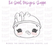 Cookie Cutters - Lady Turkey Face - Cookie Cutter - The Sweet Designs Shoppe - TSDS - - ALL,Animal,Animals,Cookie Cutter,Fall / Thanksgiving,Lady Milk Stache,Lady MilkStache,LadyMilkStache,Promocode,STL,thanksgiving