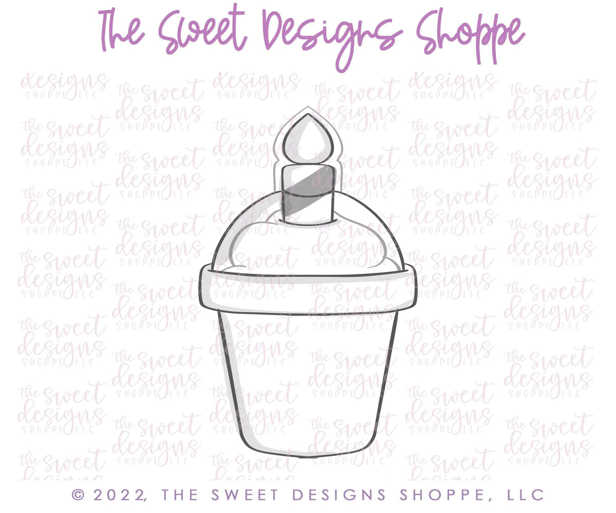 Cookie Cutters - Latte Candle - Cookie Cutter - The Sweet Designs Shoppe - TSDS - - ALL,Birthday,candle,Coffee,coffee paper cup,Cookie Cutter,Lady Milk Stache,Lady MilkStache,LadyMilkStache,Promocode,STL