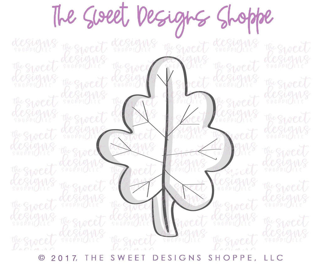 Cookie Cutters - Leaf One v2- Cookie Cutter - The Sweet Designs Shoppe - - ALL, Autumn, Cookie Cutter, Fall, Fall / Halloween, Fall / Thanksgiving, Halloween, Leaf, Leaves, Leaves and Flowers, Nature, Promocode, thanksgiving, Trees Leaves and Flowers, Woodlands Leaves and Flowers