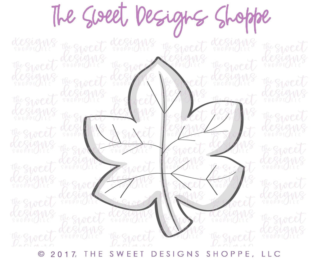 Cookie Cutters - Leaf Two v2- Cookie Cutter - The Sweet Designs Shoppe - TSDS - - ALL,Autumn,Cookie Cutter,Fall,Fall / Halloween,Fall / Thanksgiving,Halloween,Leaf,Leaves,Leaves and Flowers,Nature,Promocode,thanksgiving,Trees Leaves and Flowers,Woodlands Leaves and Flowers