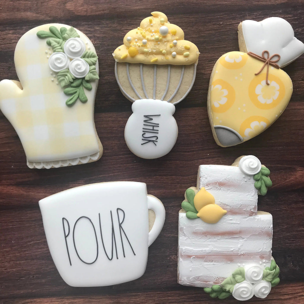 Cookie Cutters - Lemon Baking Class Cookie Cutters Set - Maddie's Cookie Co. - Set of 5 Cookie Cutters - Online Class not included. - The Sweet Designs Shoppe - TSDS - - ALL,class,Cookie Cutter,maddies,Maddiescookieco,online,online class,Promocode,regular sets,set,sets