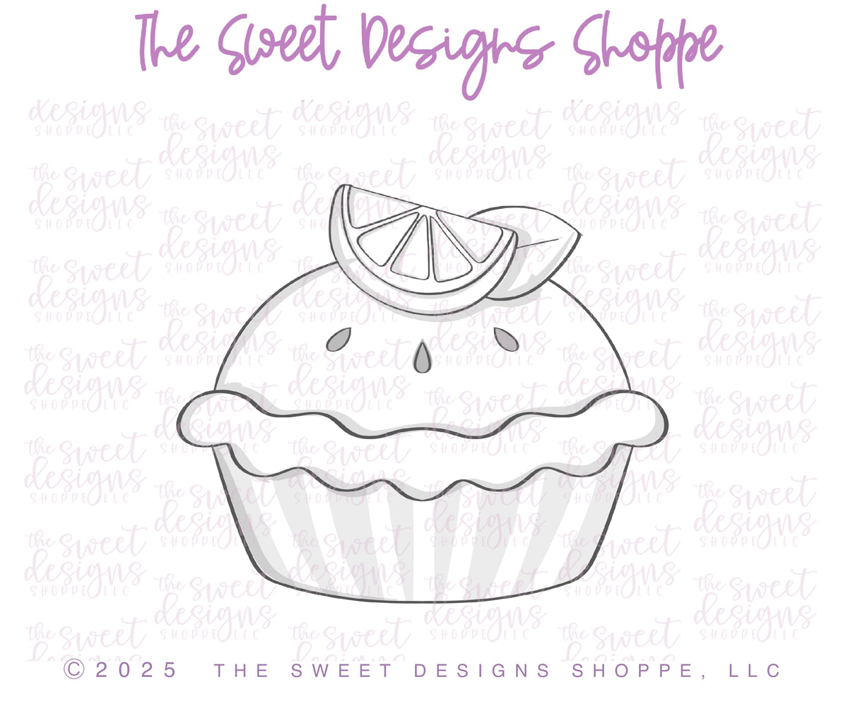 Cookie Cutters - Lemon Pie - Cookie Cutter - The Sweet Designs Shoppe - TSDS - - ALL,Cookie Cutter,dessert,double lemon,Food,Food & Beverages,Food and Beverage,fruit,fruits,Fruits and Vegetables,fruity summer,Lemon,lemon pie,Pie,Promocode,STL,Summer,Sweets