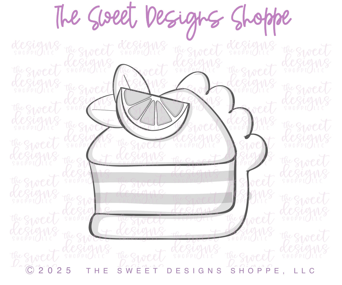 Cookie Cutters - Lemon Pie Slice - Cookie Cutter - The Sweet Designs Shoppe - TSDS - - ALL,Cookie Cutter,dessert,double lemon,Food,Food & Beverages,Food and Beverage,fruit,fruits,Fruits and Vegetables,fruity summer,Lemon,lemon pie slice,Promocode,STL,Summer,Sweets