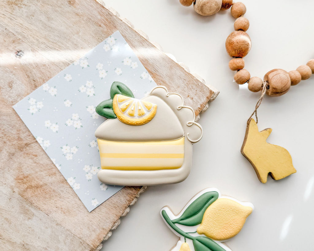Cookie Cutters - Lemon Pie Slice - Cookie Cutter - The Sweet Designs Shoppe - TSDS - - ALL,Cookie Cutter,dessert,double lemon,Food,Food & Beverages,Food and Beverage,fruit,fruits,Fruits and Vegetables,fruity summer,Lemon,lemon pie slice,Promocode,STL,Summer,Sweets