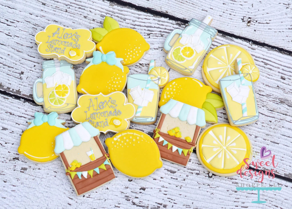 Cookie Cutters - Lemonade Stand V2 - Cookie Cutter - Sweet Designs Shoppe - - ALL, beverage, beverages, Cookie Cutter, Food, Food and Beverage, Food beverages, fruit, fruits, lemonade, Miscellaneous, Promocode, stand, store