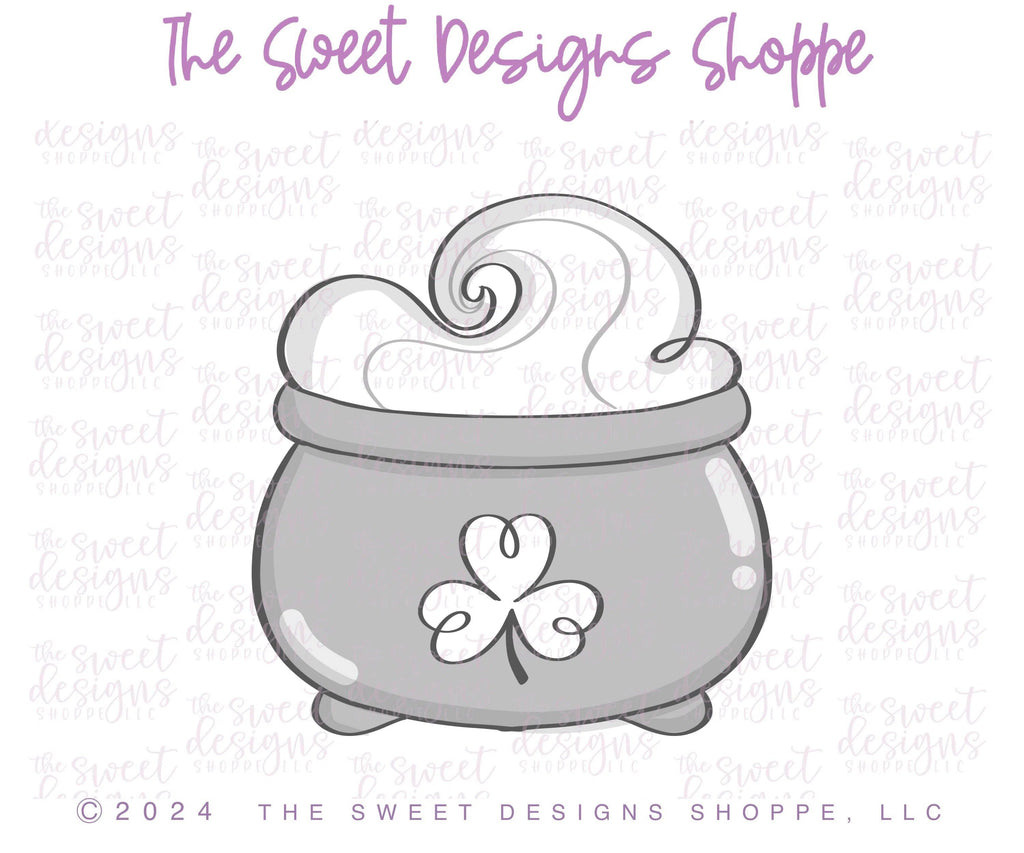 Cookie Cutters - Leprechauns Cauldron - Cookie Cutter - The Sweet Designs Shoppe - TSDS - - ALL,Cauldron,Cookie Cutter,Halloween,Promocode,ST PATRICK,St Patrick’s Day,St. Pat,st. patrick's,Witch