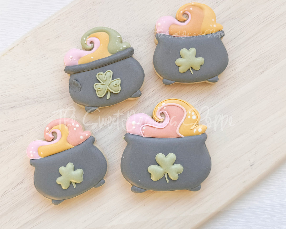 Cookie Cutters - Leprechauns Cauldron - Cookie Cutter - The Sweet Designs Shoppe - TSDS - - ALL,Cauldron,Cookie Cutter,Halloween,Promocode,ST PATRICK,St Patrick’s Day,St. Pat,st. patrick's,STL,Witch