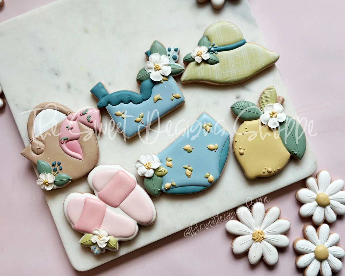 Cookie Cutters - Let's go Summer - Cookie Cutters Set - Set of 6 Cookie Cutters - The Sweet Designs Shoppe - TSDS - - Accesories,Accessories,accessory,ALL,beach,Clothing / Accessories,Cookie Cutter,fruity summer,Mini Sets,mother,mothers,Mothers Day,pool,pool party,Promocode,regular sets,set,STL,Summer,summer plaque