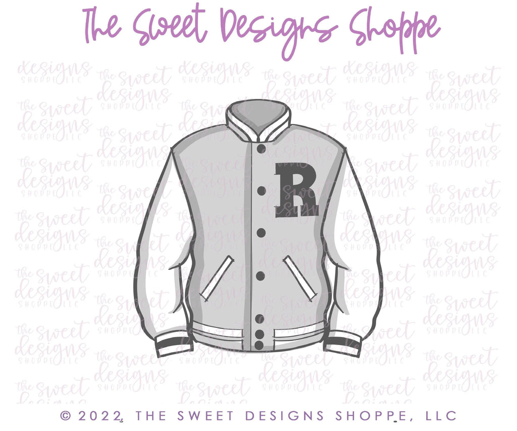 Cookie Cutters - Letterman Jacket - Cookie Cutter - The Sweet Designs Shoppe - TSDS - - ALL,Clothing / Accessories,Cookie Cutter,football,Grad,graduations,Promocode,School,School / Graduation,sport,sports