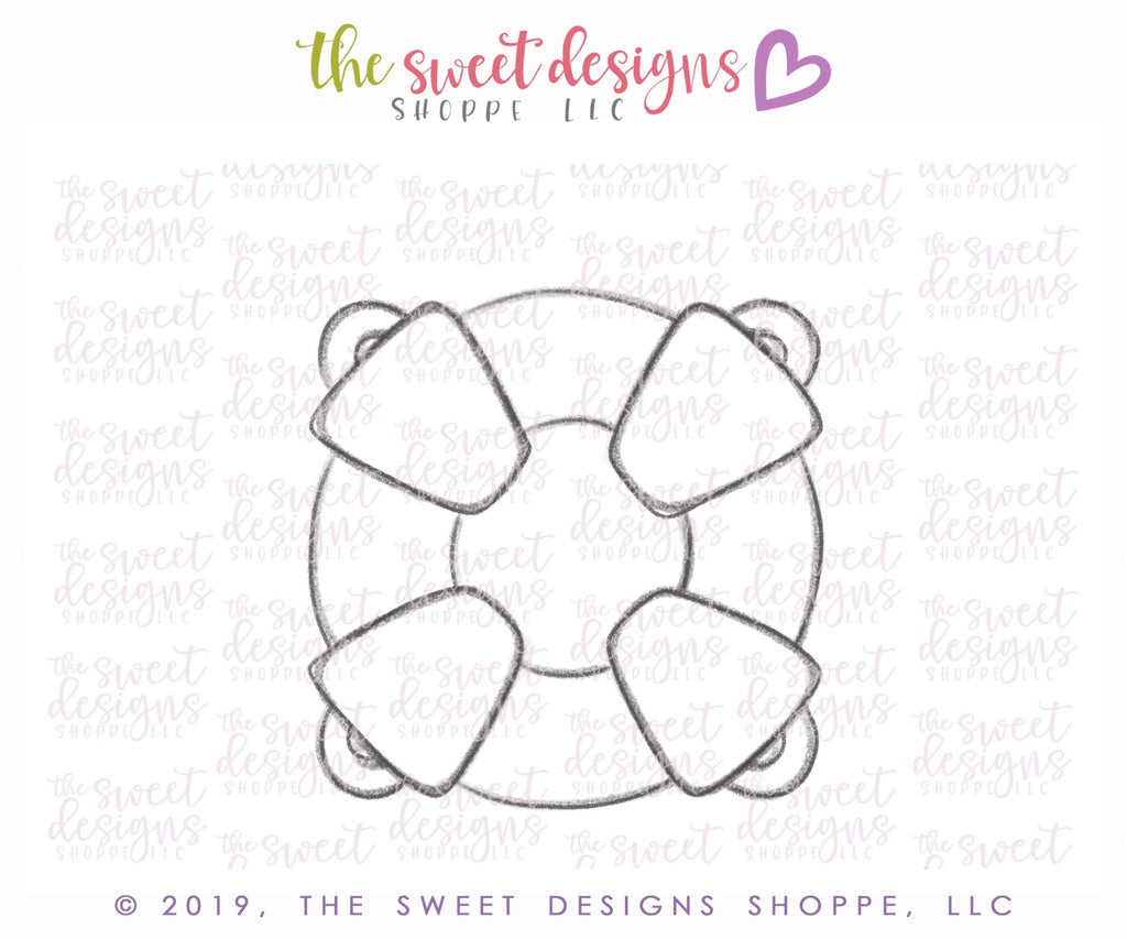 Cookie Cutters - Life Ring Float - Cookie Cutter - The Sweet Designs Shoppe - - ALL, beach, Cookie Cutter, pool, pool party, Promocode, Summer