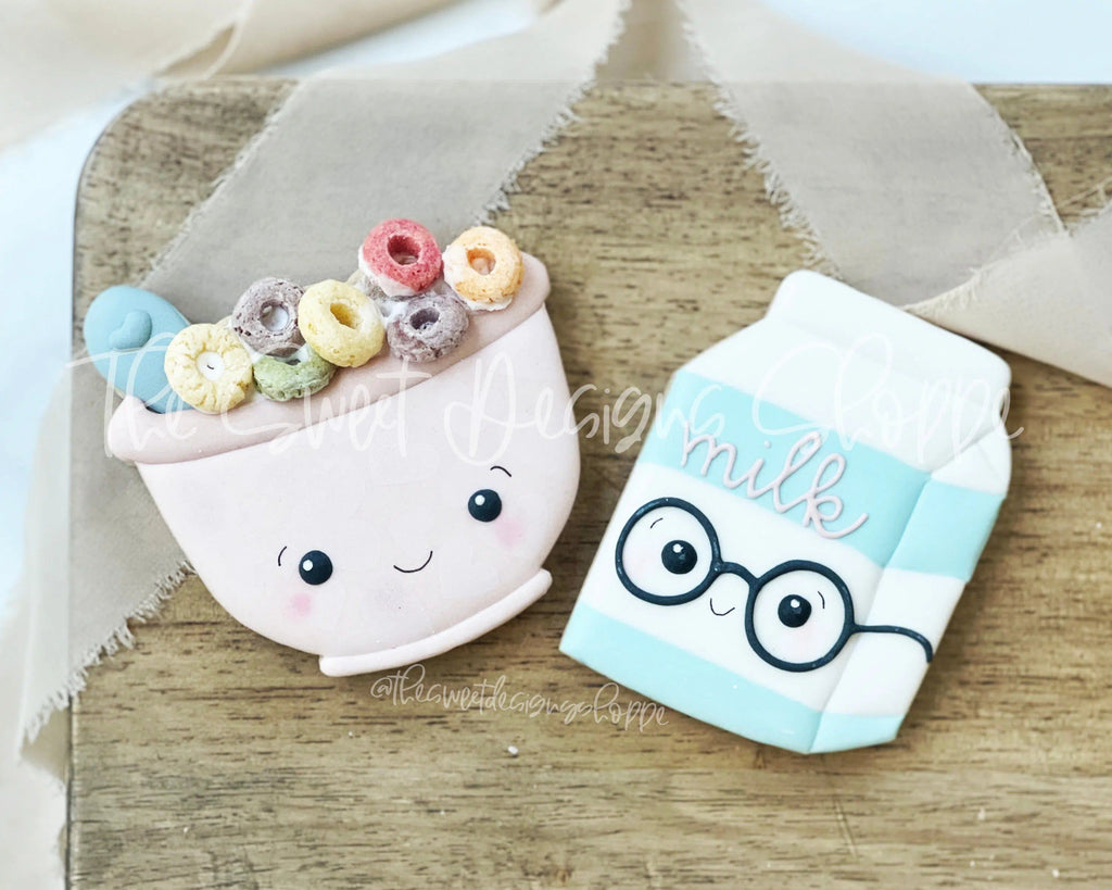 Cookie Cutters - Like Cereal & Milk - Set of 2 - Cookie Cutters - The Sweet Designs Shoppe - TSDS - - ALL,Cookie Cutter,Food,Food beverages,Fruits and Vegetables,Mini Sets,Plaque,Plaques,PLAQUES HANDLETTERING,Promocode,regular sets,set,valentine,valentines,Vegetable