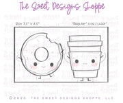 Cookie Cutters - Like Coffee and Donuts - Set of 2 - Cookie Cutters - The Sweet Designs Shoppe - TSDS - - ALL,Cookie Cutter,Food,Food beverages,Fruits and Vegetables,Mini Sets,Plaque,Plaques,PLAQUES HANDLETTERING,Promocode,regular sets,set,valentine,valentines,Vegetable