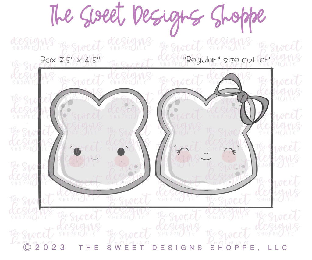 Cookie Cutters - Like Peanut Butter and Jelly Breads Set - Set of 2 - Cookie Cutters - The Sweet Designs Shoppe - TSDS - - ALL,Cookie Cutter,Food,Food beverages,Fruits and Vegetables,Mini Sets,Plaque,Plaques,PLAQUES HANDLETTERING,Promocode,regular sets,set,valentine,valentines,Vegetable