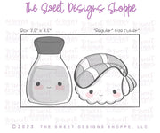 Cookie Cutters - Like Sushi & Soy Sauce Set - Set of 2 - Cookie Cutters - The Sweet Designs Shoppe - TSDS - - ALL,Cookie Cutter,Food,Food beverages,Fruits and Vegetables,Mini Sets,Plaque,Plaques,PLAQUES HANDLETTERING,Promocode,regular sets,set,valentine,valentines,Vegetable