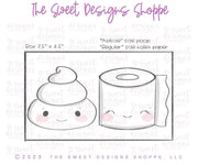 Cookie Cutters - Like Toilet paper and Poop - Set of 2 - Cookie Cutters - The Sweet Designs Shoppe - TSDS - - ALL,Cookie Cutter,Mini Sets,Plaque,Plaques,PLAQUES HANDLETTERING,Promocode,regular sets,set,valentine,valentines