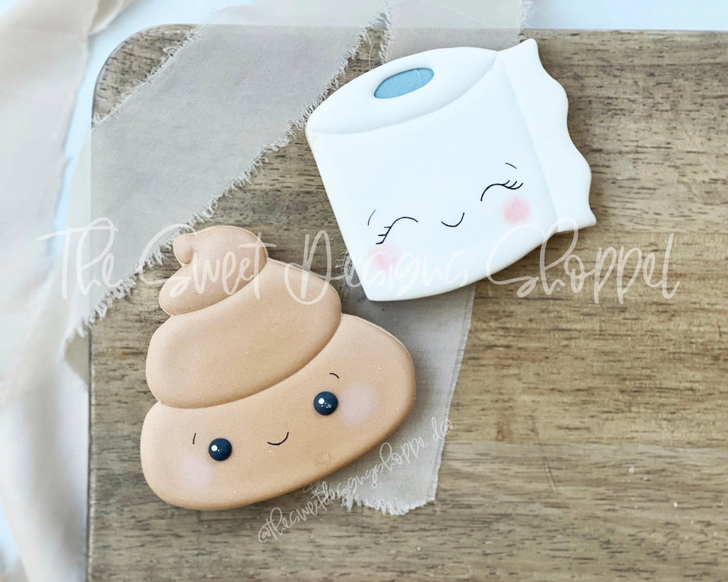 Cookie Cutters - Like Toilet paper and Poop - Set of 2 - Cookie Cutters - The Sweet Designs Shoppe - TSDS - - ALL,Cookie Cutter,Mini Sets,Plaque,Plaques,PLAQUES HANDLETTERING,Promocode,regular sets,set,valentine,valentines