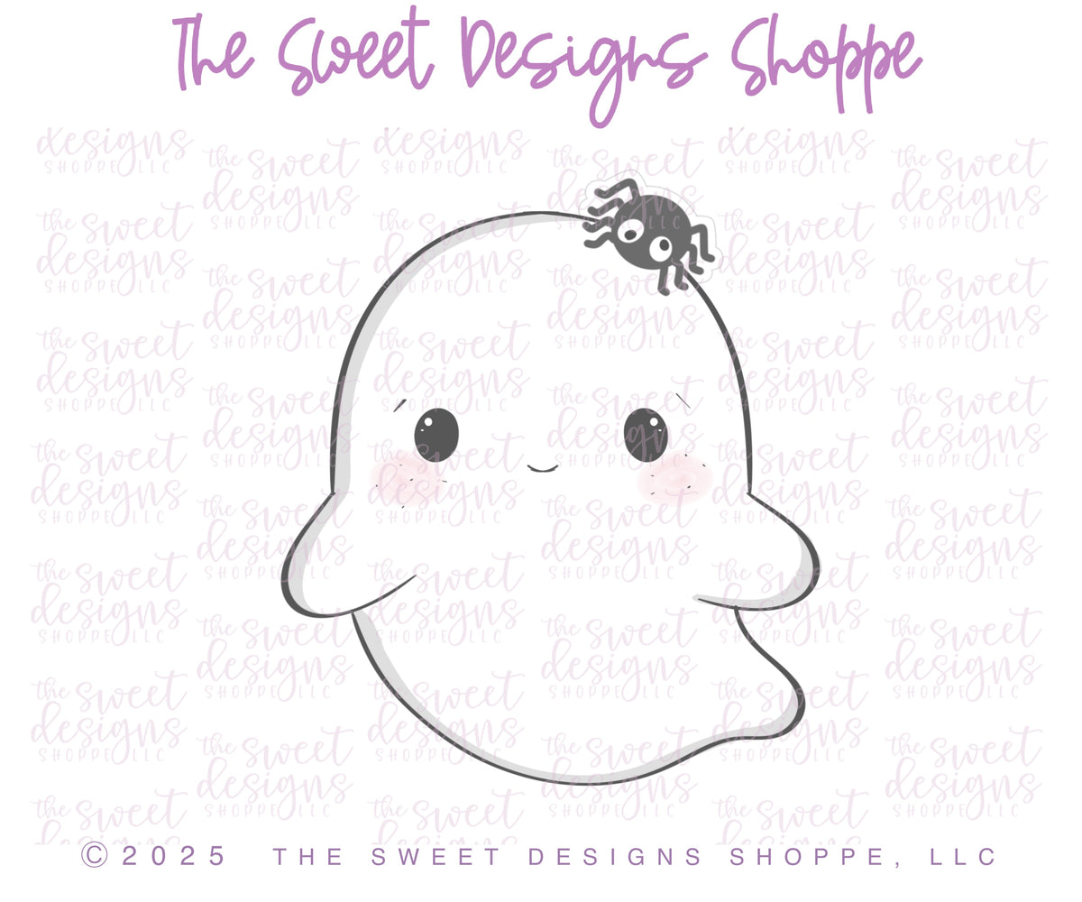 Cookie Cutters - Lil' Boo Ghost - Cookie Cutter - The Sweet Designs Shoppe - TSDS - - ALL,Cookie Cutter,Ghost,halloween,happy halloween,Lil' Boo Ghost,Promocode,STL