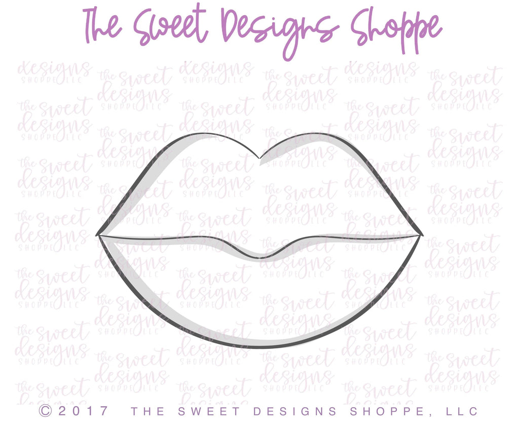Cookie Cutters - Lips v2- Cookie Cutter - Sweet Designs Shoppe - - ALL, Bachelorette, Cookie Cutter, Lips, Love, patrick, patrick's, Promocode, ST PATRICK, St. Patricks, Valentines, Wedding