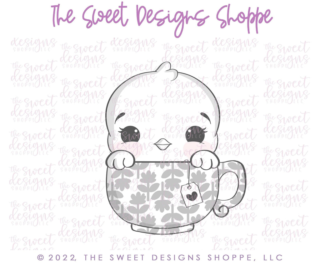 Cookie Cutters - Little Chick in Mug - Cookie Cutter - The Sweet Designs Shoppe - TSDS - - ALL,Animal,Animals,Animals and Insects,beverage,beverages,Chick,Cookie Cutter,Easter,Easter / Spring,Food and Beverage,Food beverages,Lady Milk Stache,Lady MilkStache,LadyMilkStache,mug,Promocode