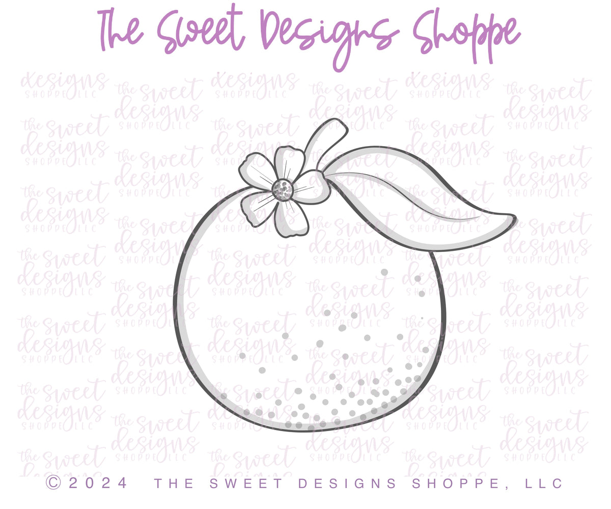 Cookie Cutters - Little Cutie with One Leaf - Cookie Cutter - The Sweet Designs Shoppe - TSDS - - ALL,Baby,Baby / Kids,Cookie Cutter,Food,Food and Beverage,Food beverages,fruit,fruits,Mandarin,Orange,Promocode,STL,summer