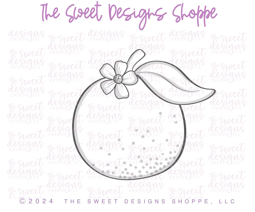 Cookie Cutters - Little Cutie with One Leaf - Cookie Cutter - The Sweet Designs Shoppe - TSDS - - ALL,Baby,Baby / Kids,Cookie Cutter,Food,Food and Beverage,Food beverages,fruit,fruits,Mandarin,Orange,Promocode,STL,summer