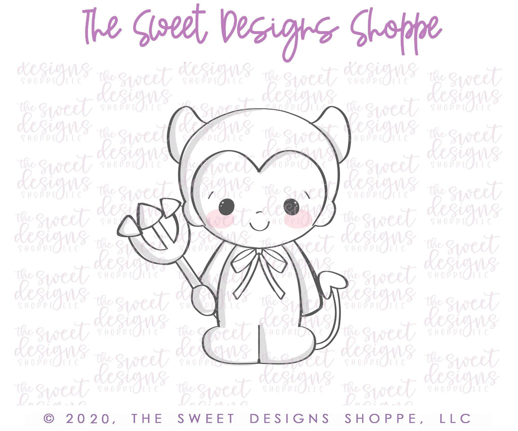 Cookie Cutters - Little Devil - Cookie Cutter - The Sweet Designs Shoppe - - ALL, Boo, Cookie Cutter, halloween, Promocode