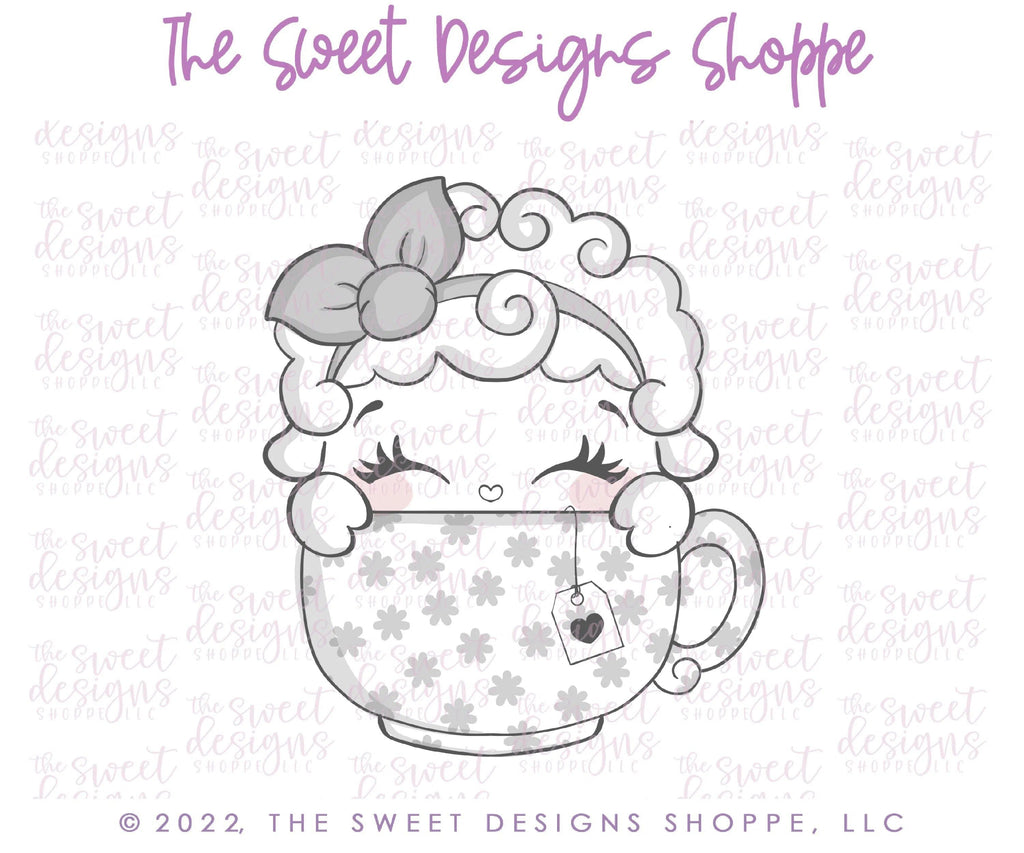 Cookie Cutters - Little Lamb in Mug- Cookie Cutter - The Sweet Designs Shoppe - TSDS - - ALL,Animal,Animals,Animals and Insects,beverage,beverages,Cookie Cutter,Easter,Easter / Spring,Food and Beverage,Food beverages,Lady Milk Stache,Lady MilkStache,LadyMilkStache,Lamb,mug,Promocode