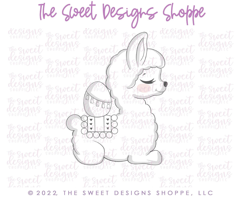 Cookie Cutters - Llama with Egg - Cookie Cutter - The Sweet Designs Shoppe - TSDS - - ALL,Animal,Animals,Cookie Cutter,easter,Easter / Spring,Lady Milk Stache,Lady MilkStache,LadyMilkStache,Promocode