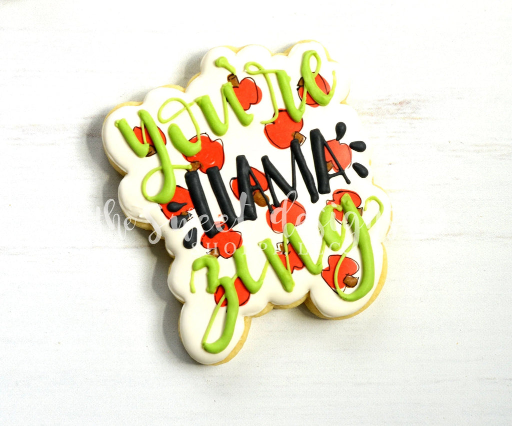 Cookie Cutters - LLAMA-zing Plaque - Cookie Cutter - The Sweet Designs Shoppe - - 2019, ALL, Animal, animal plaque, animals, Cookie Cutter, Customize, Llama, Plaque, Plaques, PLAQUES HANDLETTERING, Promocode