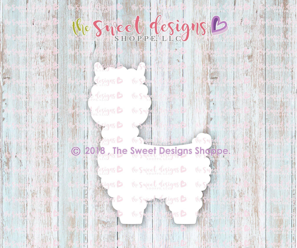 Cookie Cutters - Llilla the Llama - Cookie Cutter - The Sweet Designs Shoppe - TSDS - - ALL,Animal,Animals,Cookie Cutter,Fantasy,Heart,Llama,Love,Promocode,STL,Valentines
