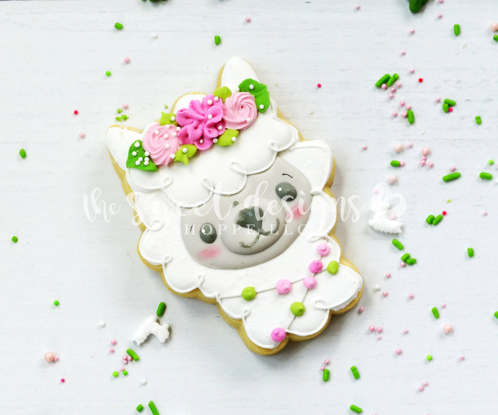 Cookie Cutters - Llilla the Llama Face - Cookie Cutter - Sweet Designs Shoppe - - 2019, ALL, Animal, Animals, Cookie Cutter, Llama, Promocode