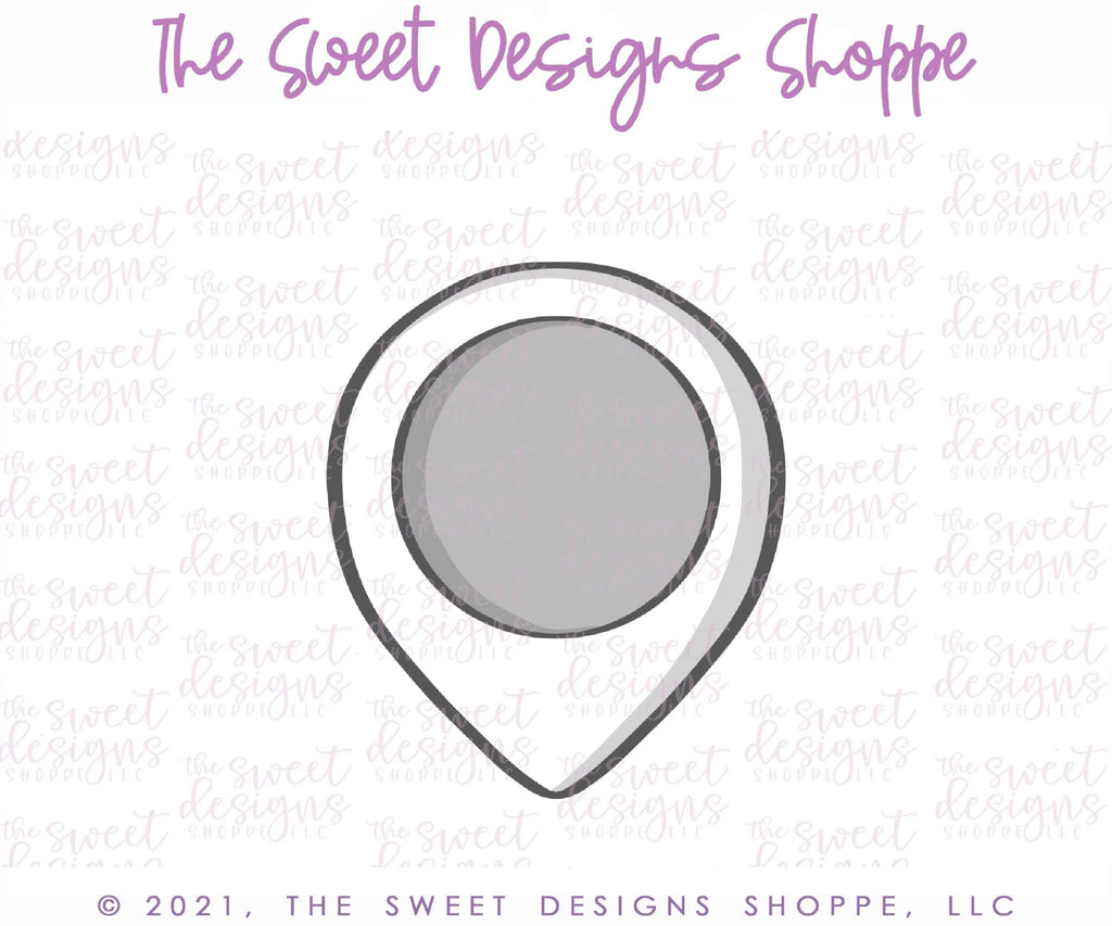 Cookie Cutters - Location Mark - Cookie Cutter - The Sweet Designs Shoppe - TSDS - - ALL,Cookie Cutter,GPS,kids,Kids / Fantasy,Map,Promocode,STL,toy,toys,transportation,travel