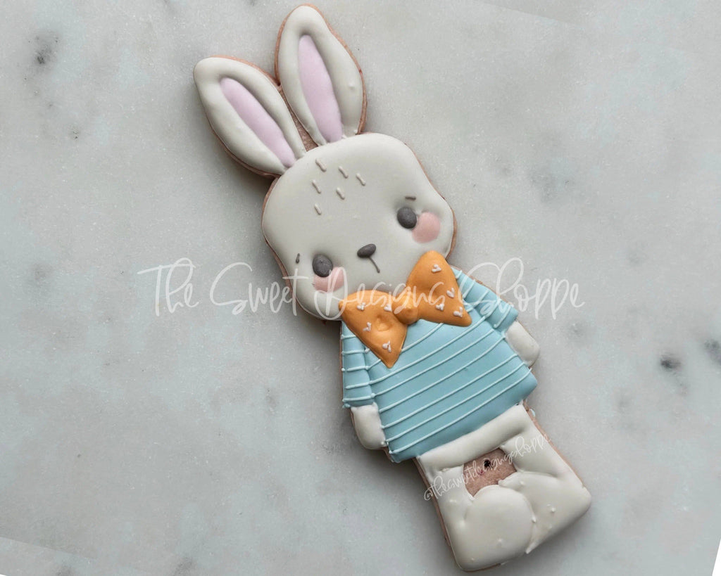 Cookie Cutters - Long and Skinny Bunny - Cookie Cutters - Sweet Designs Shoppe - One Size( 6" High x 2" Wide) - ALL, Animal, Animals, Animals and Insects, bunny, Cookie Cutter, Easter, Easter / Spring, Promocode