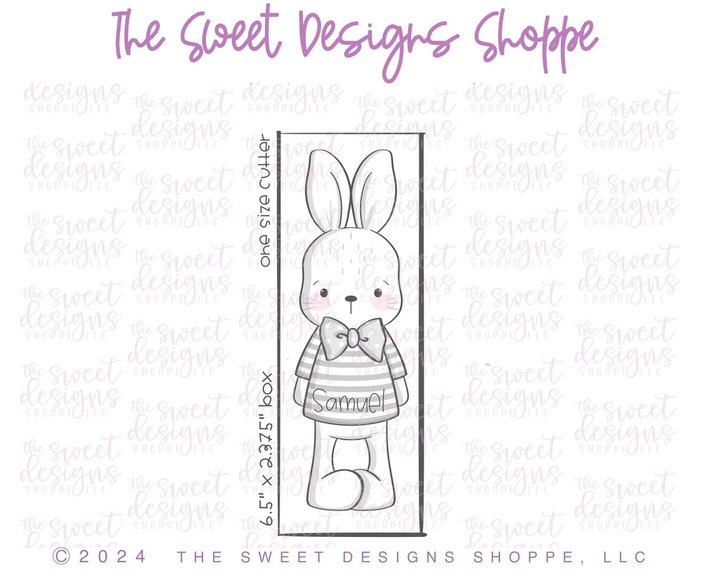 Cookie Cutters - Long and Skinny Bunny - Cookie Cutters - The Sweet Designs Shoppe - One Size( 6" High x 2" Wide) - ALL, Animal, Animals, Animals and Insects, bunny, Cookie Cutter, Easter, Easter / Spring, Promocode