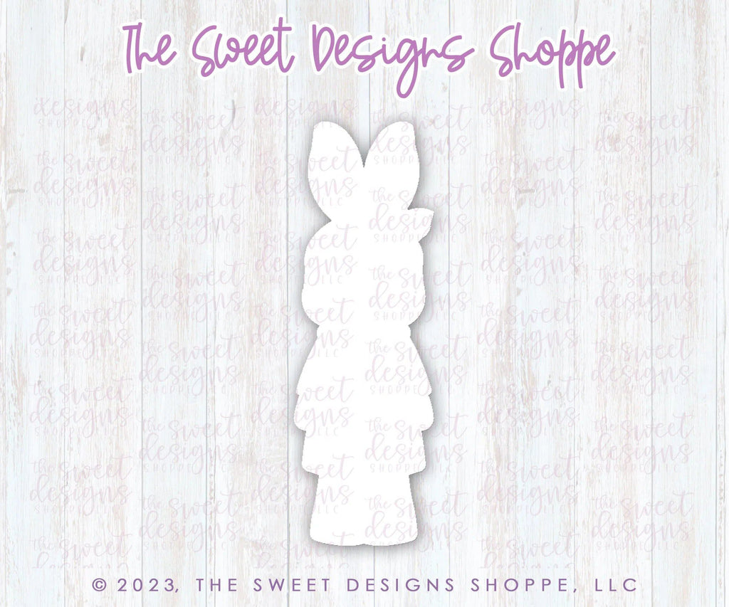 Cookie Cutters - Long and Tall Girly Bunny - Cookie Cutters - Sweet Designs Shoppe - One Size( 6" High x 2" Wide) - ALL, Animal, Animals, Animals and Insects, bunny, Cookie Cutter, Easter, Easter / Spring, Promocode